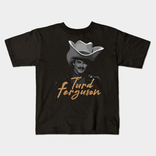 Turd Ferguson Portrait Kids T-Shirt by Stevendan